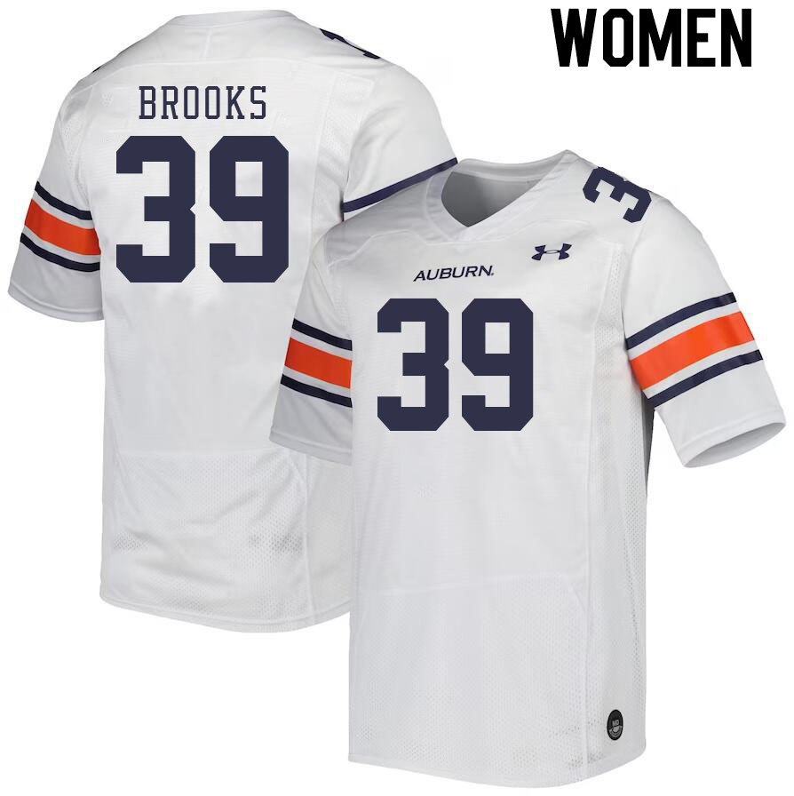 Women's Auburn Tigers #39 Dylan Brooks White 2023 College Stitched Football Jersey